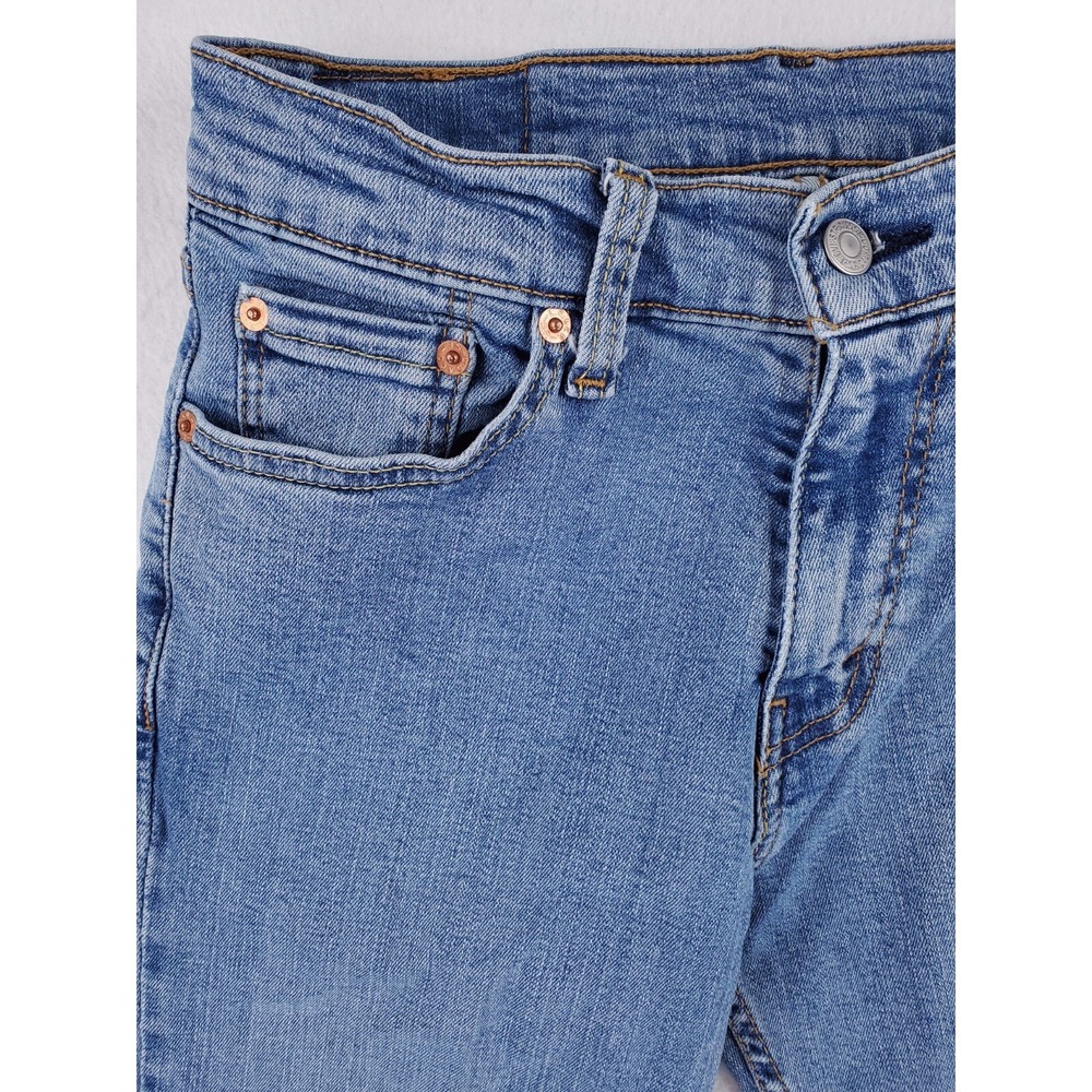 Levis 511 Jeans Mens 29x30 Slim Tapered Stretch Denim Pants Low Rise Stone Wash - Picture 4 of 16